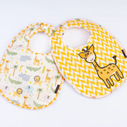 Animal Set of 2 Bib