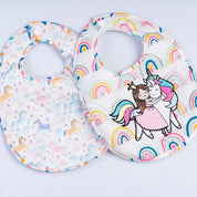 Unicorn Set of 2 Bib