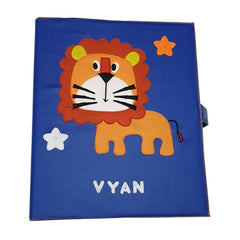 Big Lion Blue Organiser Folder