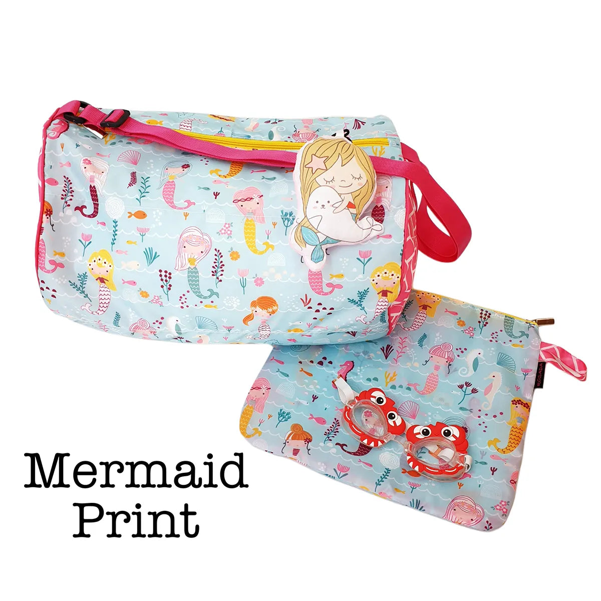 Foldable Duffle Bag - Mermaid