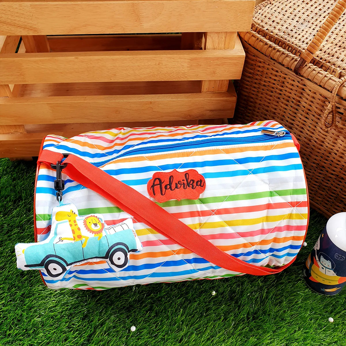 Stripes Cars Duffle Bag