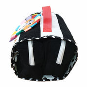 Black White Colourful Mane Lion Pouch Set Tote Bag - Site View