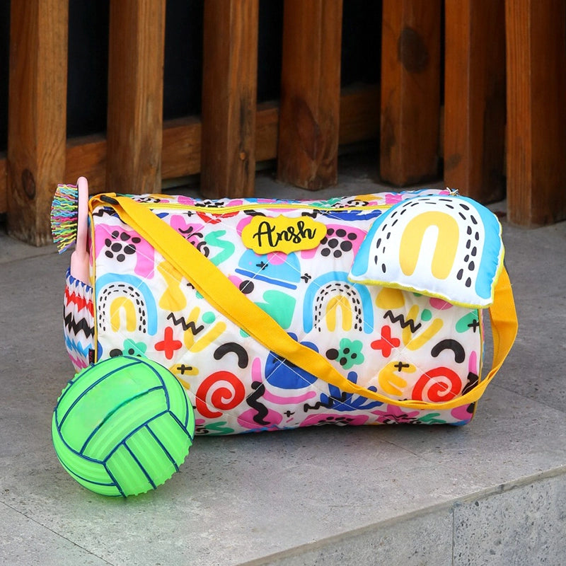 Abstract Duffle Bag