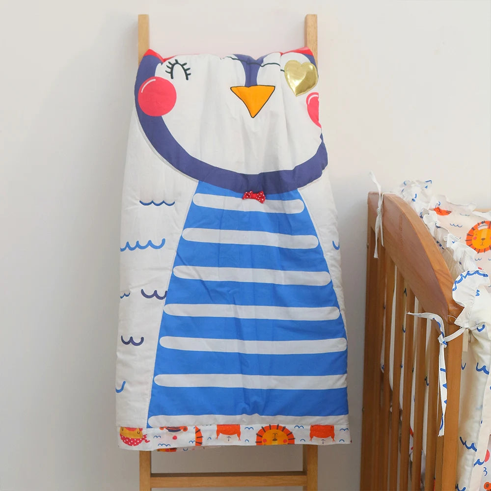 Sailor Penguin Double Side Quilted Blanket (40x50)"