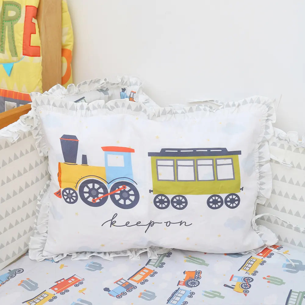 Pillow Cover (17x11)" - Train