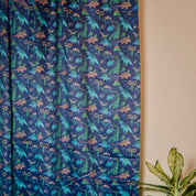 Blue Dino Curtain