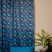 Blue Dino Curtain