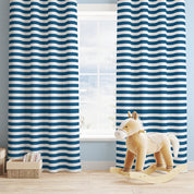 Blue Stripes Curtain