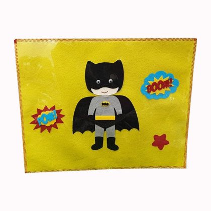 Bat Man Yellow Table Mat