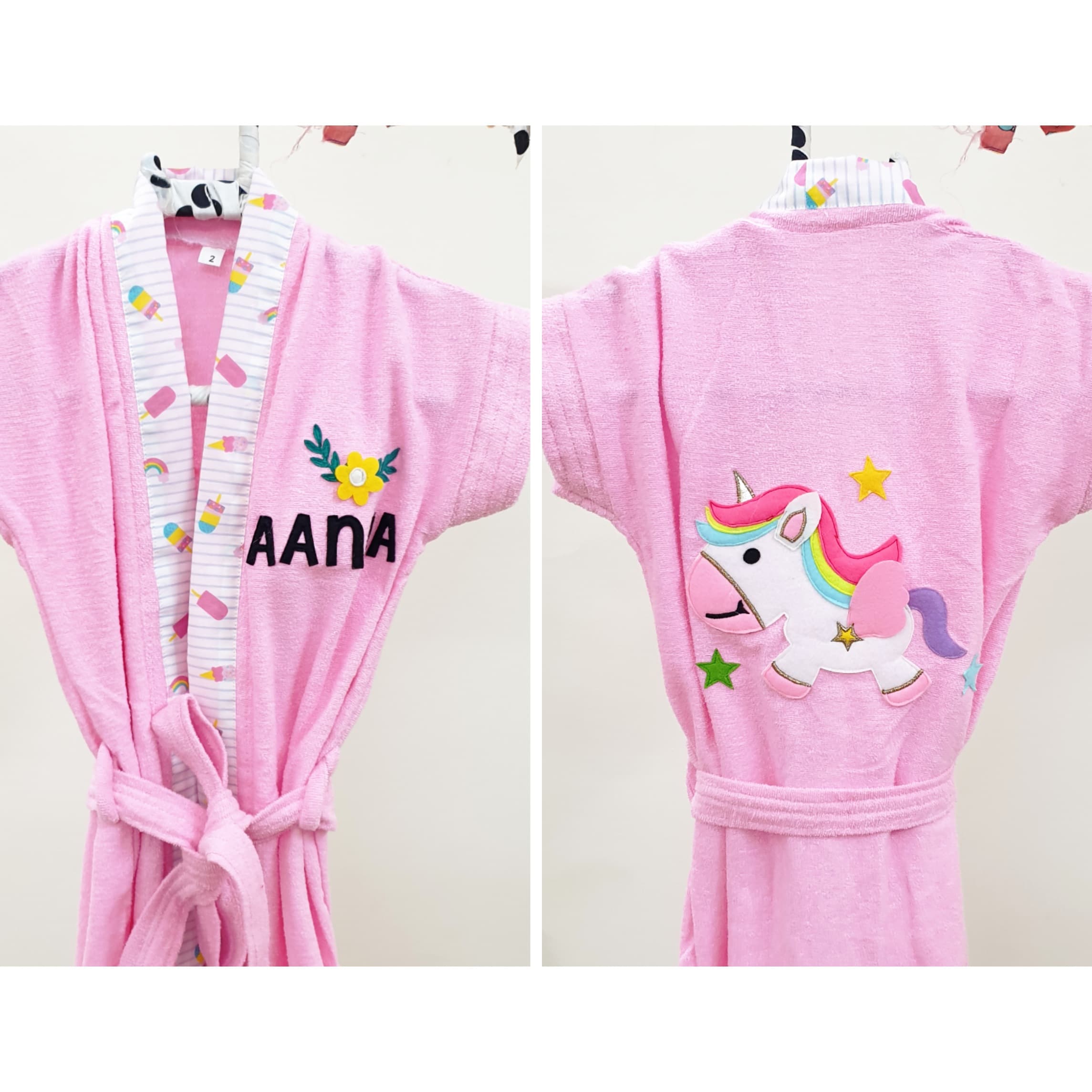 Unicorn Bathrobe - Over View