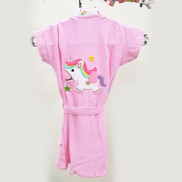 Unicorn Bathrobe - Back View