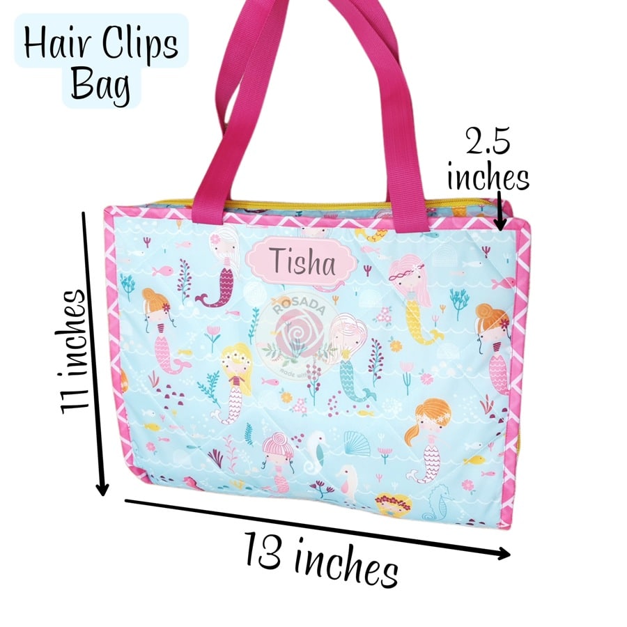 Princess Hair Clips Bag - Product Size View