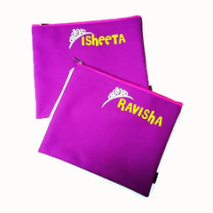 Crown Purple Zipper Folder