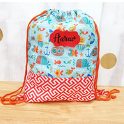 Underwater Drawstring Bag - Front View