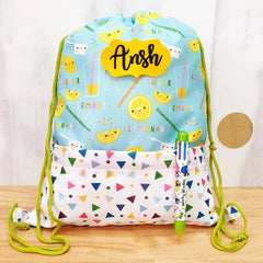 Lemonade Drawstring Bag