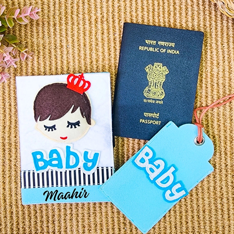 Baby Felt Passport Cover & luggage Tag