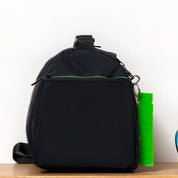 Black Sports Duffle Bag - Back View