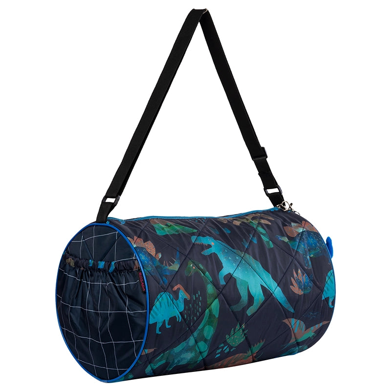 Blue Dino Duffle Bag - Site View