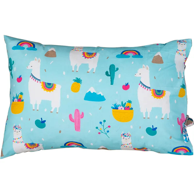 Pillow Cover (18x28)" - Blue Llama