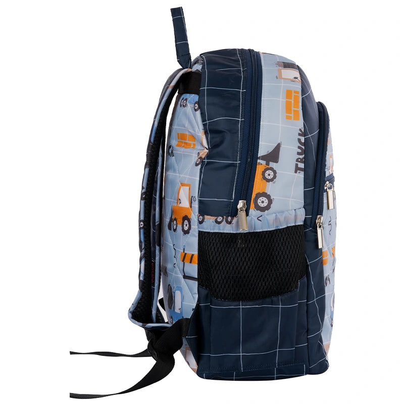 Blue Truck School Bag - Site View