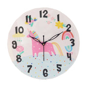 Blue Unicorn Clock