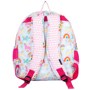 Blue Unicorn School Bag - Back View