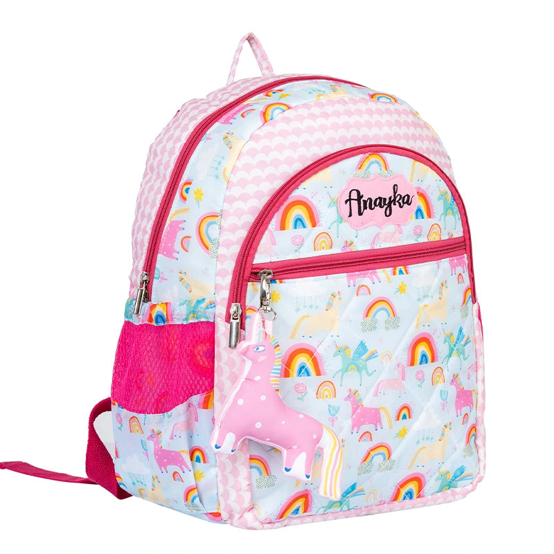 Blue Unicorn School Bag - Site View 3