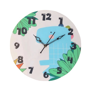 Blue Dino Clock