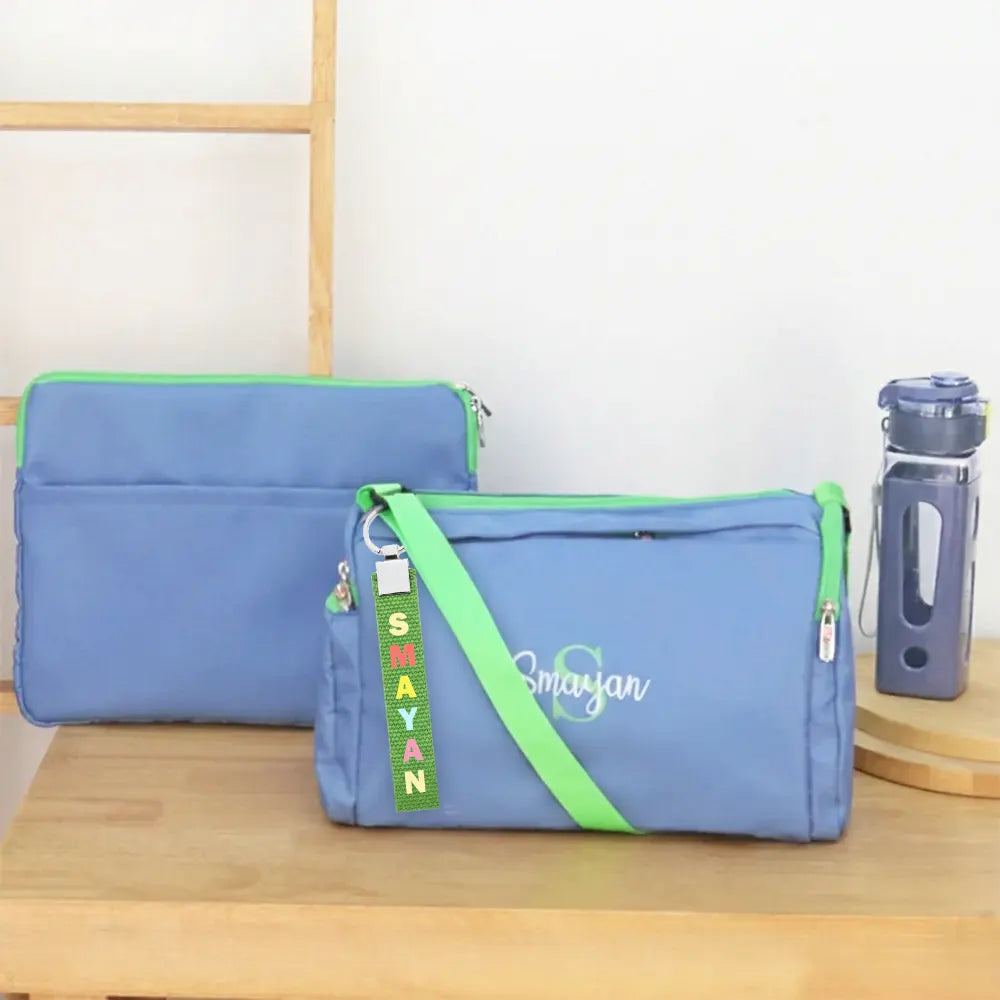 Blue Green Sports Duffle Bag
