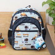 Blue Truck School Bag
