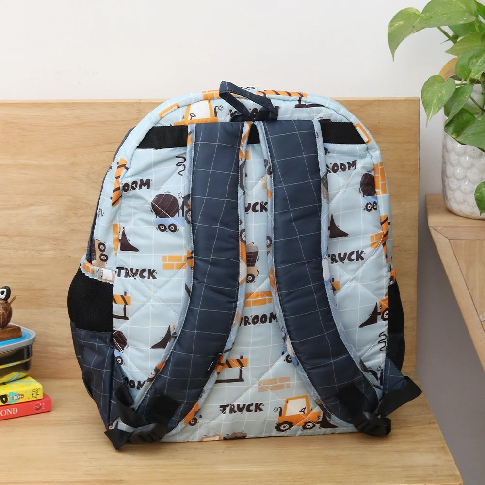 Blue Truck School Bag