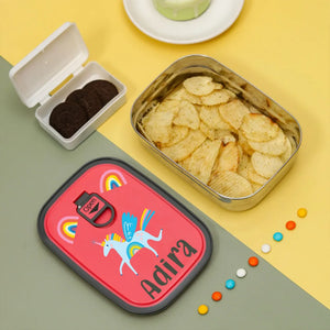 Blue Unicorn Steel Lunch Box