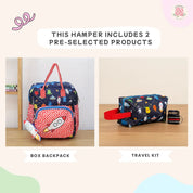 Box Backpack Travel Duo