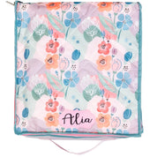 Box Pouch [10x10]" - Pink Flower