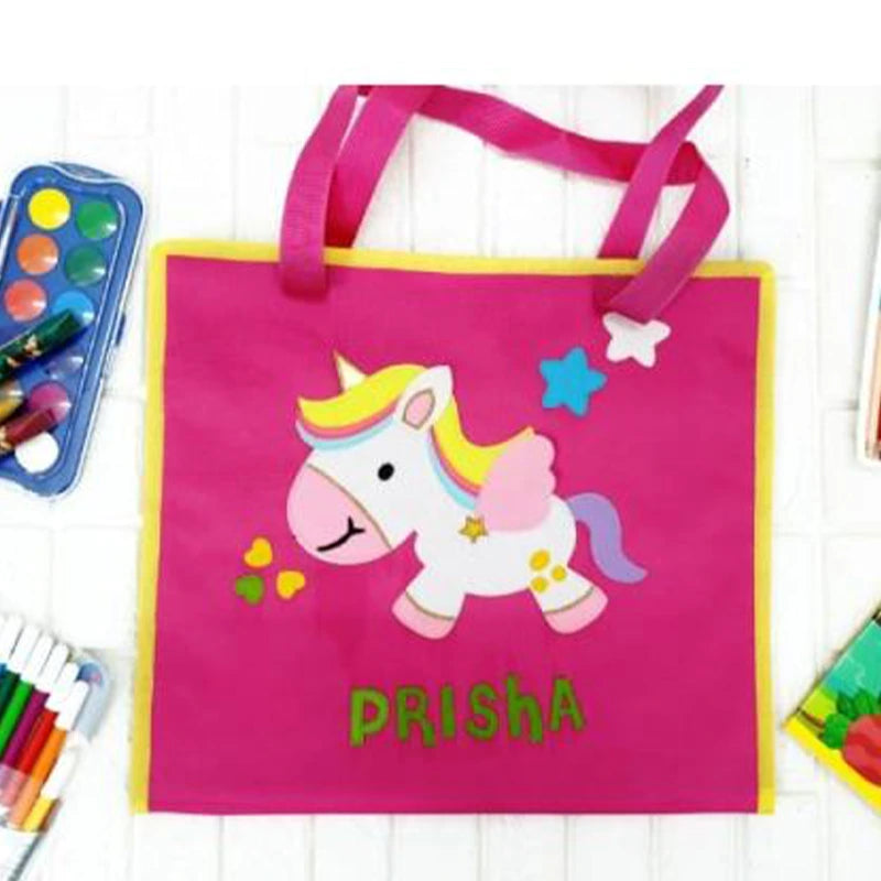 Big Unicorn Art Bag - Front View