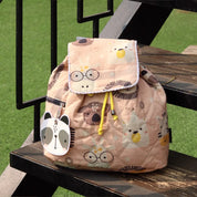 Pink Lion Rucksack Bag