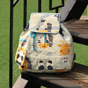 Canvas Blue Lion Rucksack Bag