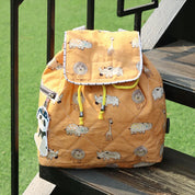 Canvas Yellow Jungle Tales Rucksack Bag