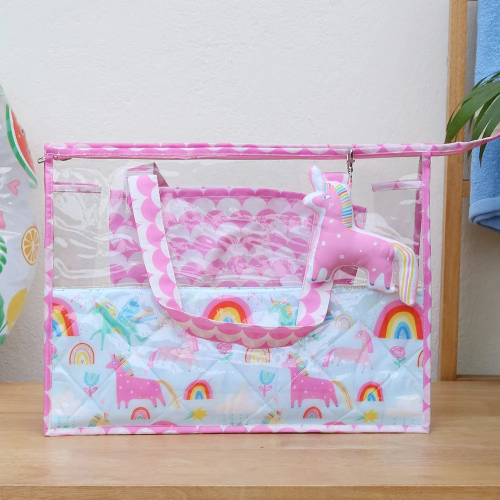 Blue Unicorn Swimming Bag