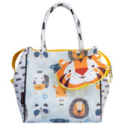 Blue Lion Tote Bag - Front View