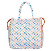 English Zigzag Tote Bag - Back View