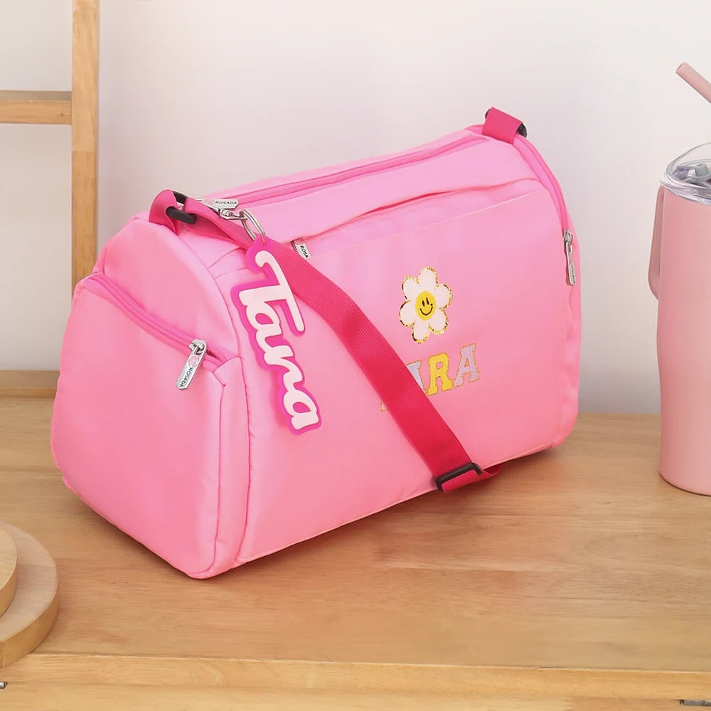 Light Pink Sports Duffle Bag