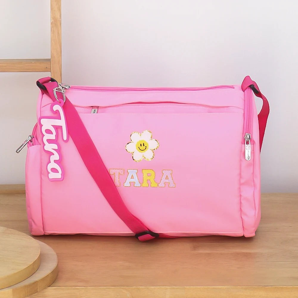 Light Pink Sports Duffle Bag