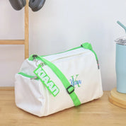 White Green Sports Duffle Bag