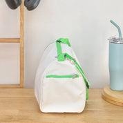 White Green Sports Duffle Bag