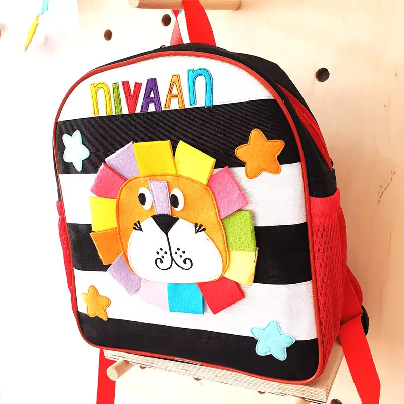 Colourful Lion Face Backpack