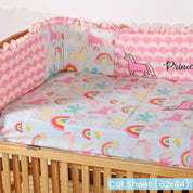 Blue Unicorn Baby Bedding Items