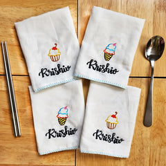 Cupcake Icecream Logo Malmal Napkins Set