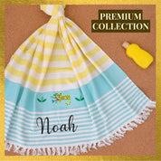 Lazy Zoo Bamboo Towel