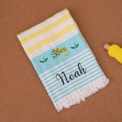 Lazy Zoo Bamboo Towel